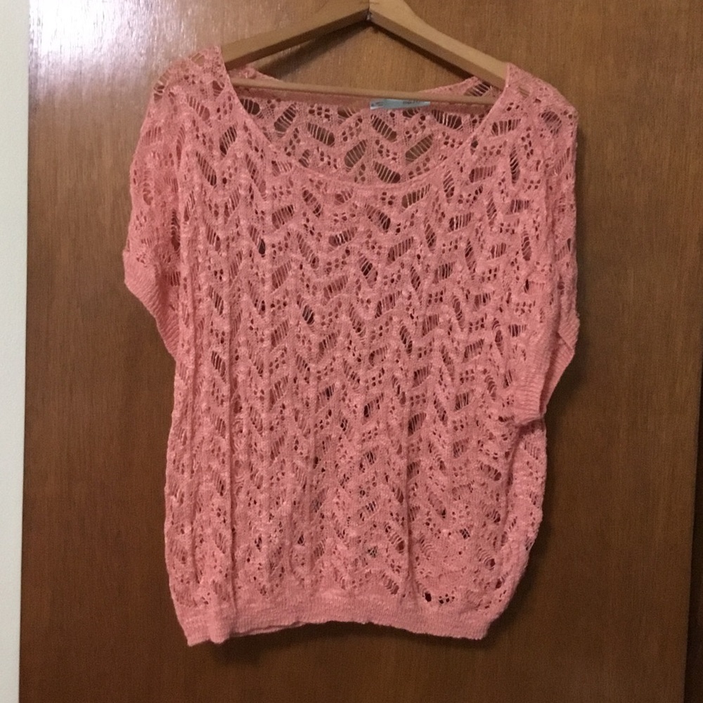 Maurices Coral Lace Knit Sweater